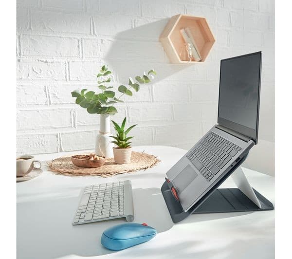 Leitz Ergo Cosy Adjustable Laptop Stand - Velvet Grey - Image 8