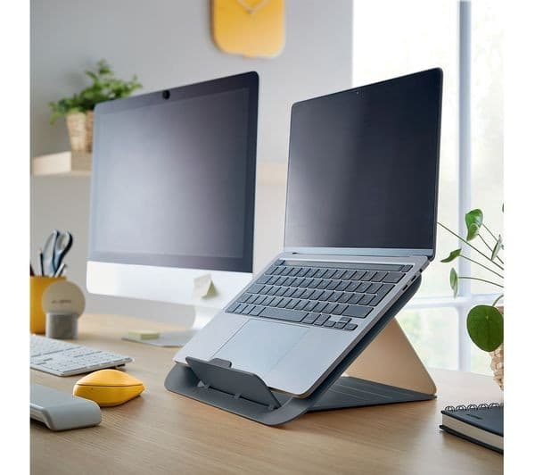 Leitz Ergo Cosy Adjustable Laptop Stand - Velvet Grey - Image 9