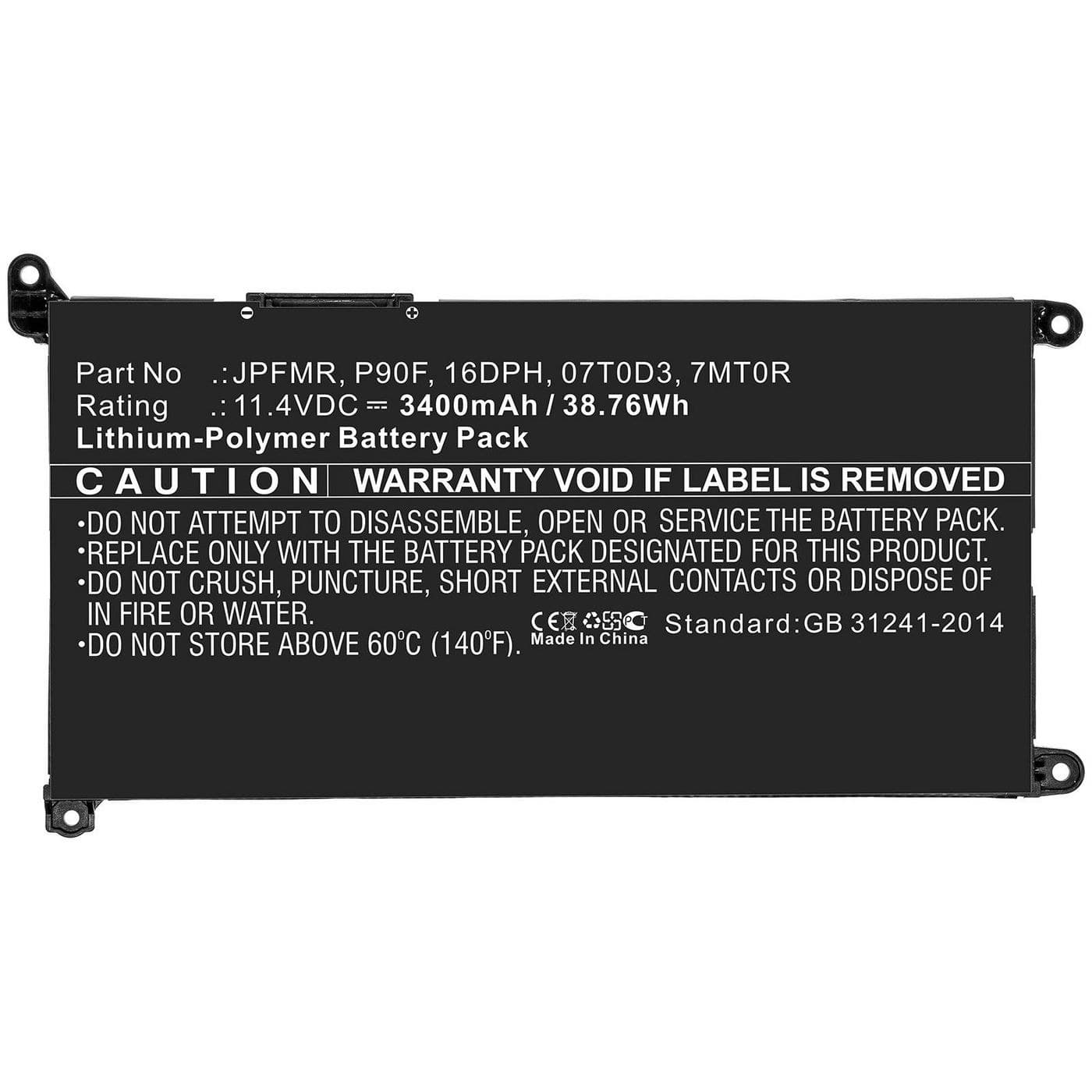 Laptop Battery for Dell
