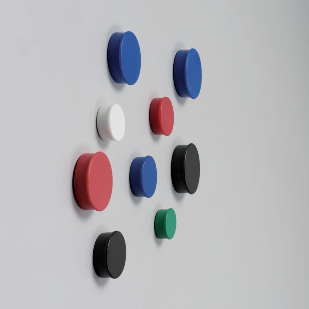 Nobo 1901016 Magnetic 20mm Assorted Whiteboard Magnets Pack of 10