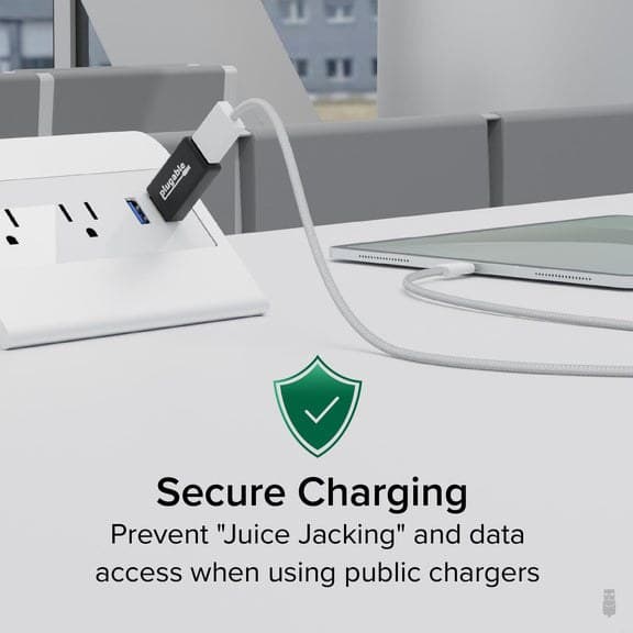 Plugable Technologies USB Data Blocker 5-Pack (USB-MC1-5X), Charge-Only USB-A Male to Female Adapter, Protects Against Juice Jacking at Public USB Ports, 1A Fast Charging, Android and Apple iOS - Image 2