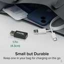Plugable Technologies USB Data Blocker 5-Pack (USB-MC1-5X), Charge-Only USB-A Male to Female Adapter, Protects Against Juice Jacking at Public USB Ports, 1A Fast Charging, Android and Apple iOS thumbnail 4