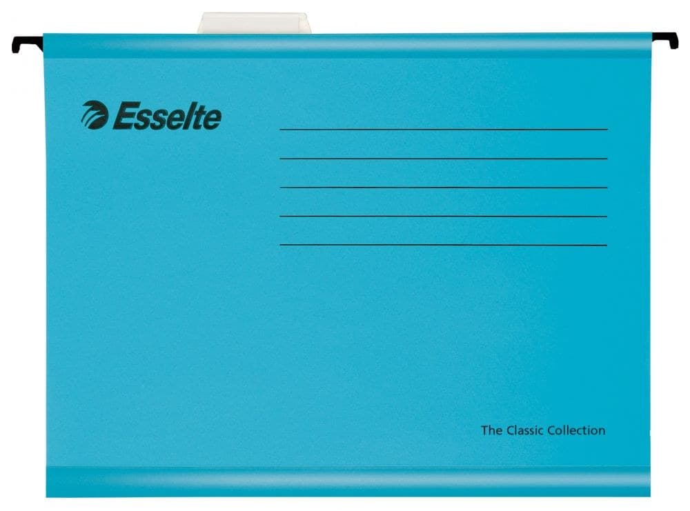 Esselte Classic Reinforced Suspension File Blue Pack of 25 - Image 1