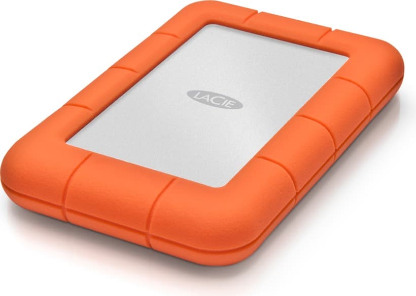LaCie Rugged Mini 5TB Portable External Hard Drive USB 3.0 - Orange