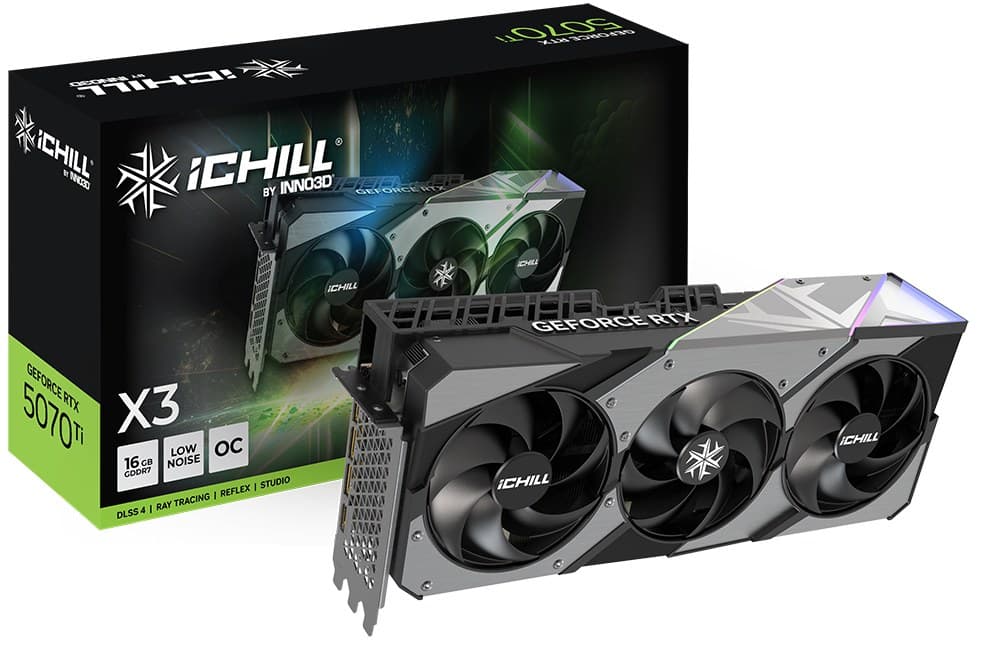 INNO3D GeForce RTX 5070 Ti iCHILL X3 NVIDIA 16 GB GDDR7 Graphics Card - Image 3