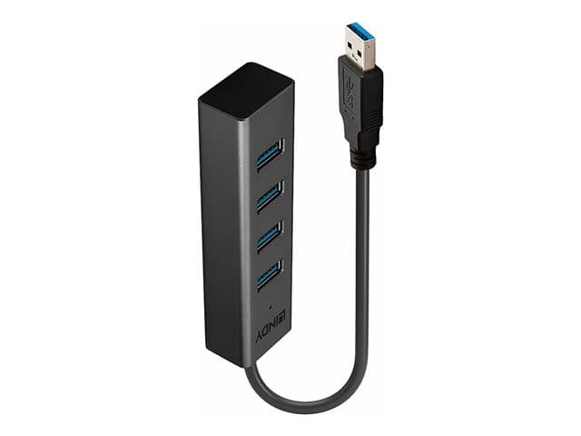Lindy 4 Port USB 3.0 Hub Grey - Image 3