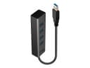 Lindy 4 Port USB 3.0 Hub Grey thumbnail 3