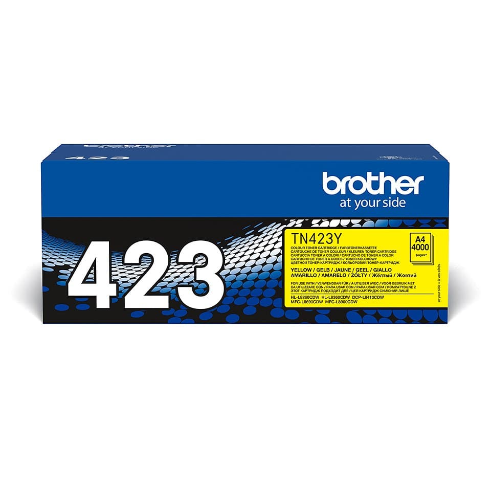 Brother TN-423 High Yield Toner Cartridge - Yellow - Image 1