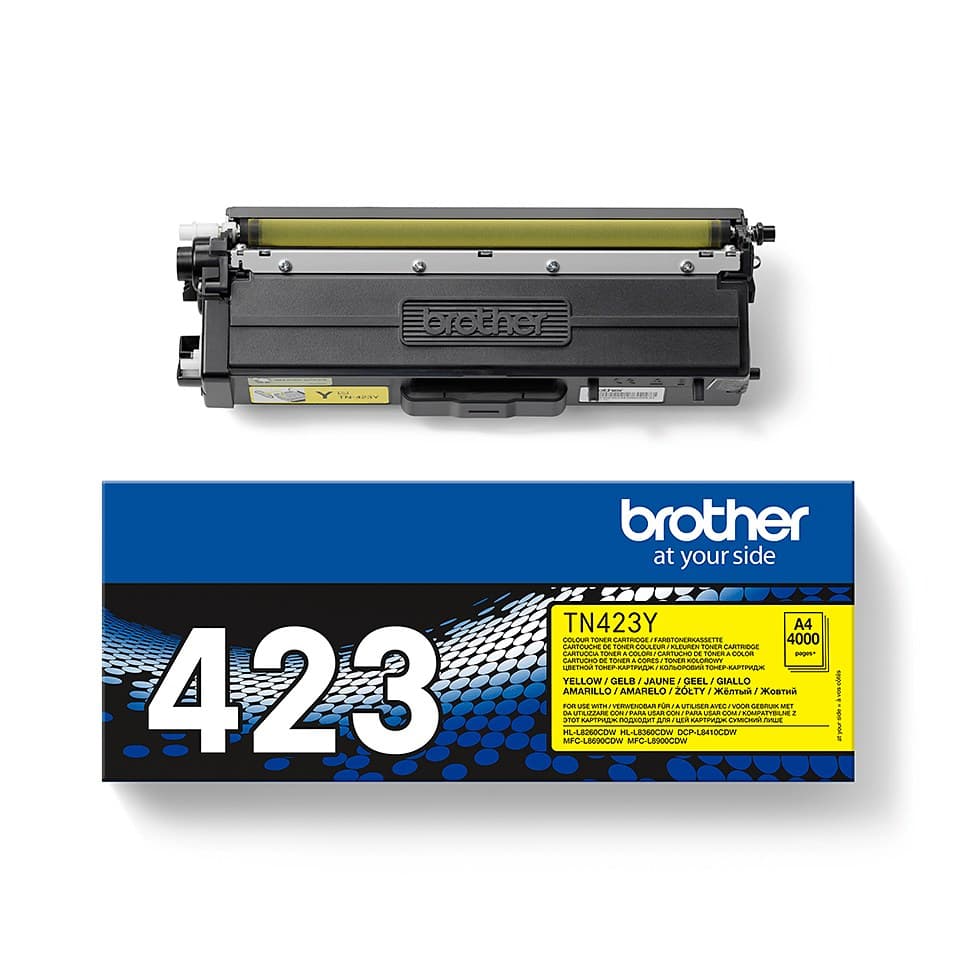 Brother TN-423 High Yield Toner Cartridge - Yellow - Image 4