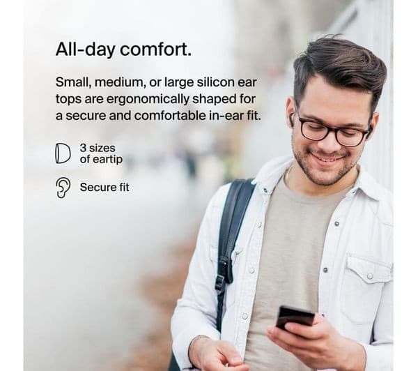 BELKIN SoundForm Motion True Wireless Bluetooth Earbuds with Wireless Charging Case (AUC010) - Black - Image 10