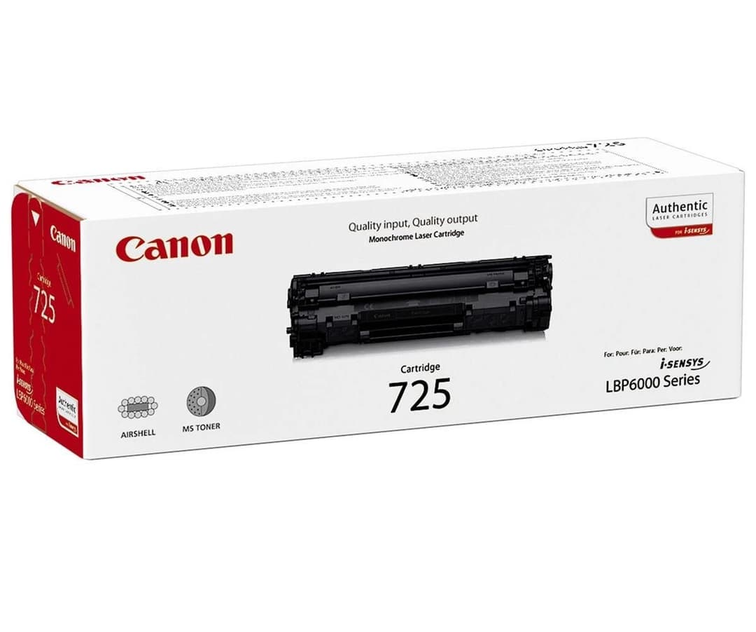 Canon 725 Original Black Toner Cartridge (3484B002) - 1,600 Pages - Image 2