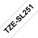 Brother TZe-SL251 P-touch Pro Self-Laminating Labelling Tape Cassette 24mm x 8m - Black on White thumbnail 1