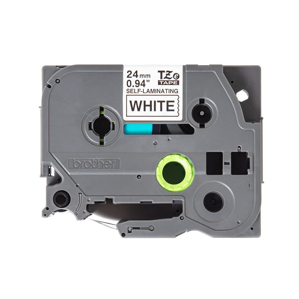 Brother TZe-SL251 P-touch Pro Self-Laminating Labelling Tape Cassette 24mm x 8m - Black on White - Image 2