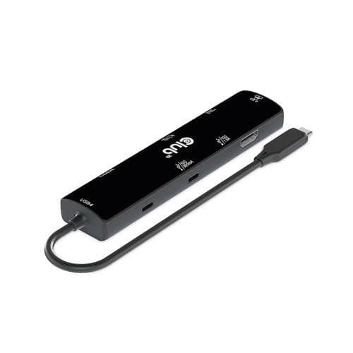 Club3D CSV-1599 USB4 Gen3x2 Type-C 6-in-1 Hub, HDMI 4K120Hz, 2x USB Type-A (10G), 2x USB Type-C (1x Data 10G, 1x 100W PD), 2.5G Ethernet RJ45