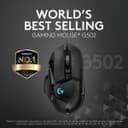 Logitech G502 Hero Wired Gaming Mouse - Black thumbnail 2