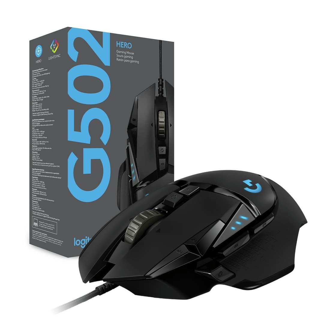 Logitech G502 Hero Wired Gaming Mouse - Black - Image 10