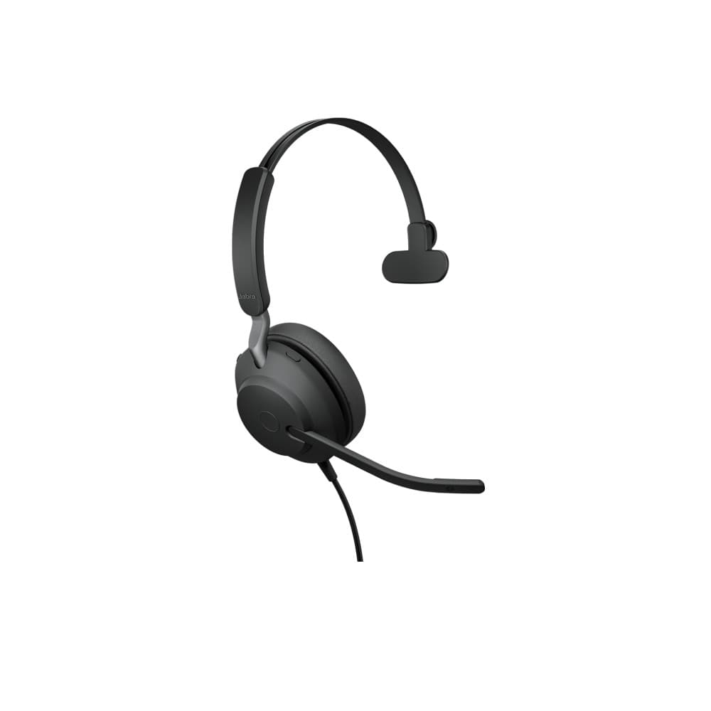 Jabra Evolve2 40 UC Mono Wired Headset - USB-C - Black