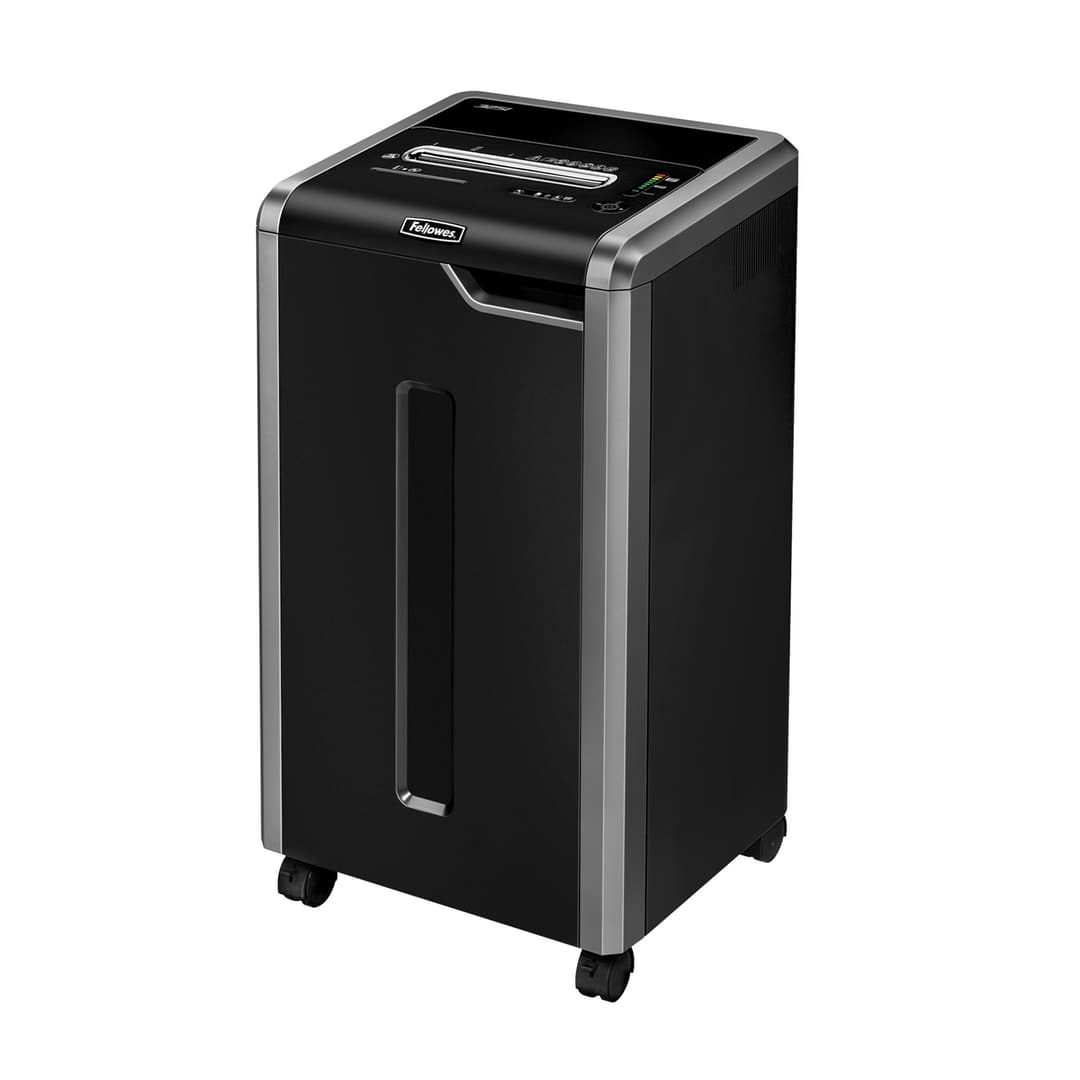 Fellowes Paper Shredder 325Ci 24 Sheet Cross Cut Shredder with 83 Litre Bin High Security P4 - Image 1