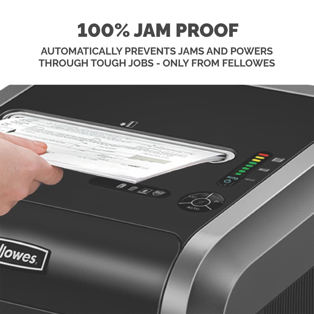Fellowes Paper Shredder 325Ci 24 Sheet Cross Cut Shredder with 83 Litre Bin High Security P4 - Image 4