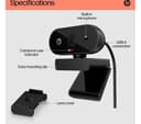HP 320 Full HD Webcam Black thumbnail 3