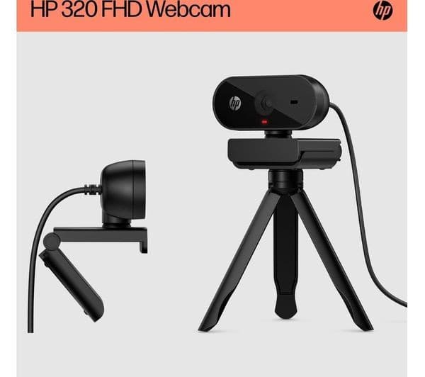 HP 320 Full HD Webcam Black - Image 8
