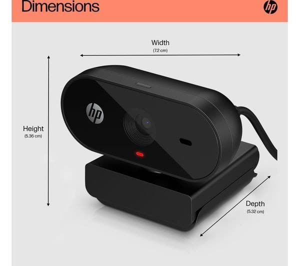 HP 320 Full HD Webcam Black - Image 9