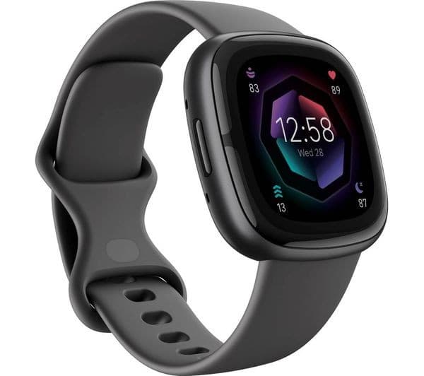 Fitbit Sense 2 Advanced Health & Fitness Smartwatch Built-in GPS ECG SpO2 Stress & Sleep Tracking - Shadow Grey - Image 1