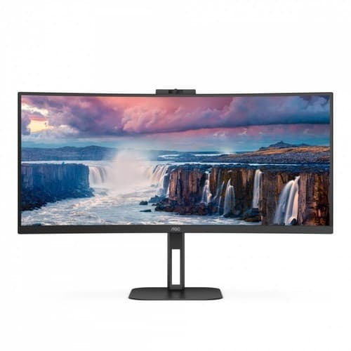 AOC CU34V5CW/BK V5 Series 34" Curved UWQHD 3440 x 1440 100Hz VA LED Monitor - HDR - Image 1