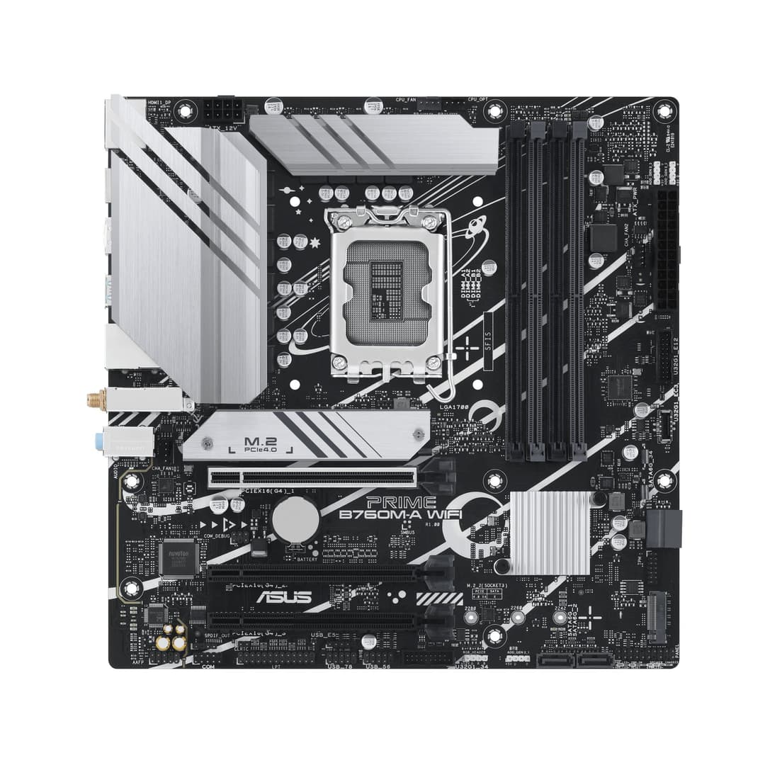 ASUS PRIME B760M-A WIFI Intel B760 LGA 1700 DDR5 micro ATX - Image 1