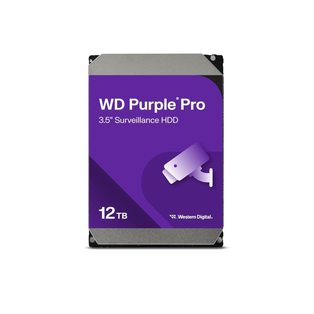 Western Digital Purple Pro WD122PURP 12TB 3.5" SATA 6GB/s 7200RPM SmartVideo Hard Drive - Image 1