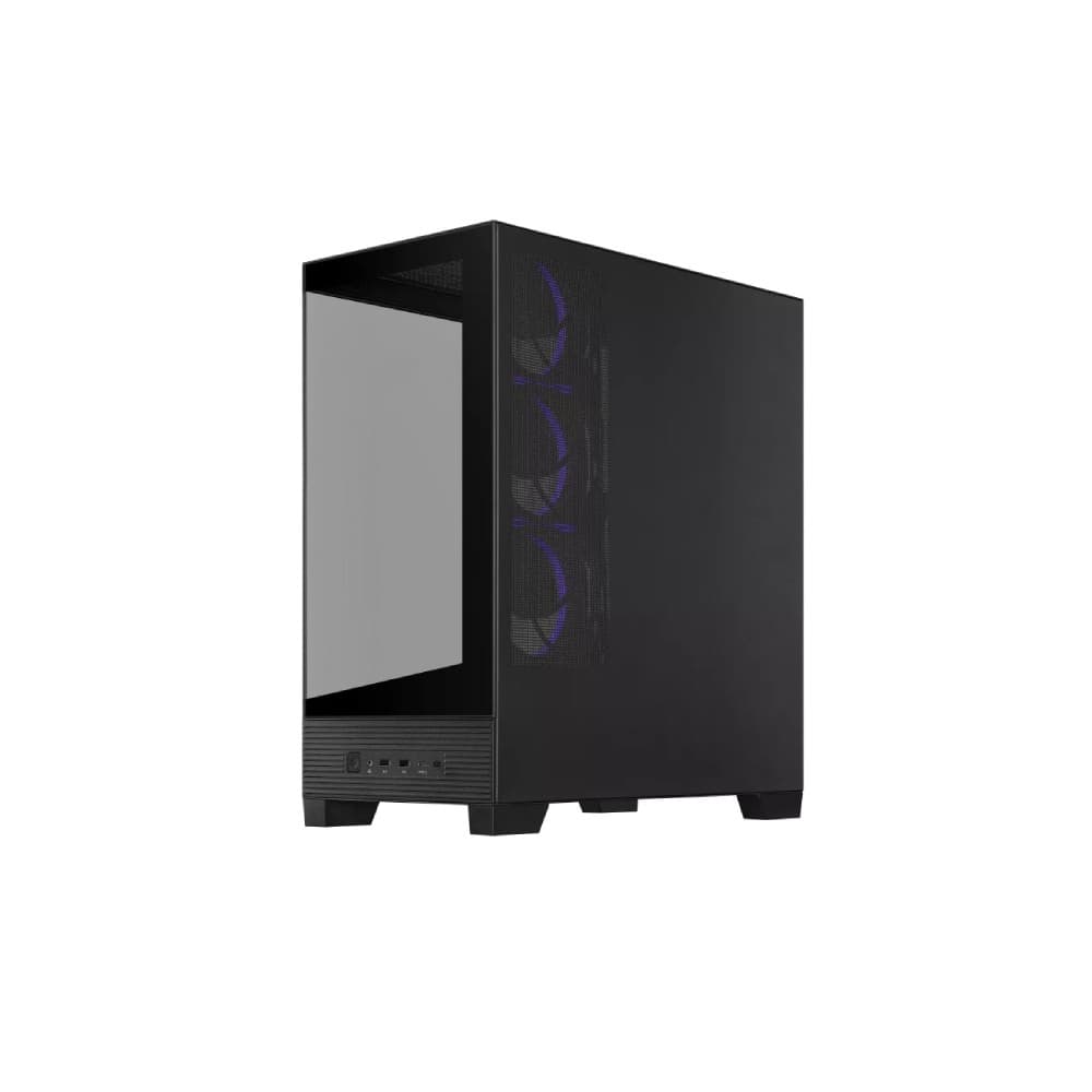 ASUS A31 PLUS TG ARGB Tempered Glass Mid Tower ATX Gaming PC Case - Black - Image 9