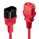 Lindy 2m IEC Extension Cable, Red thumbnail 1