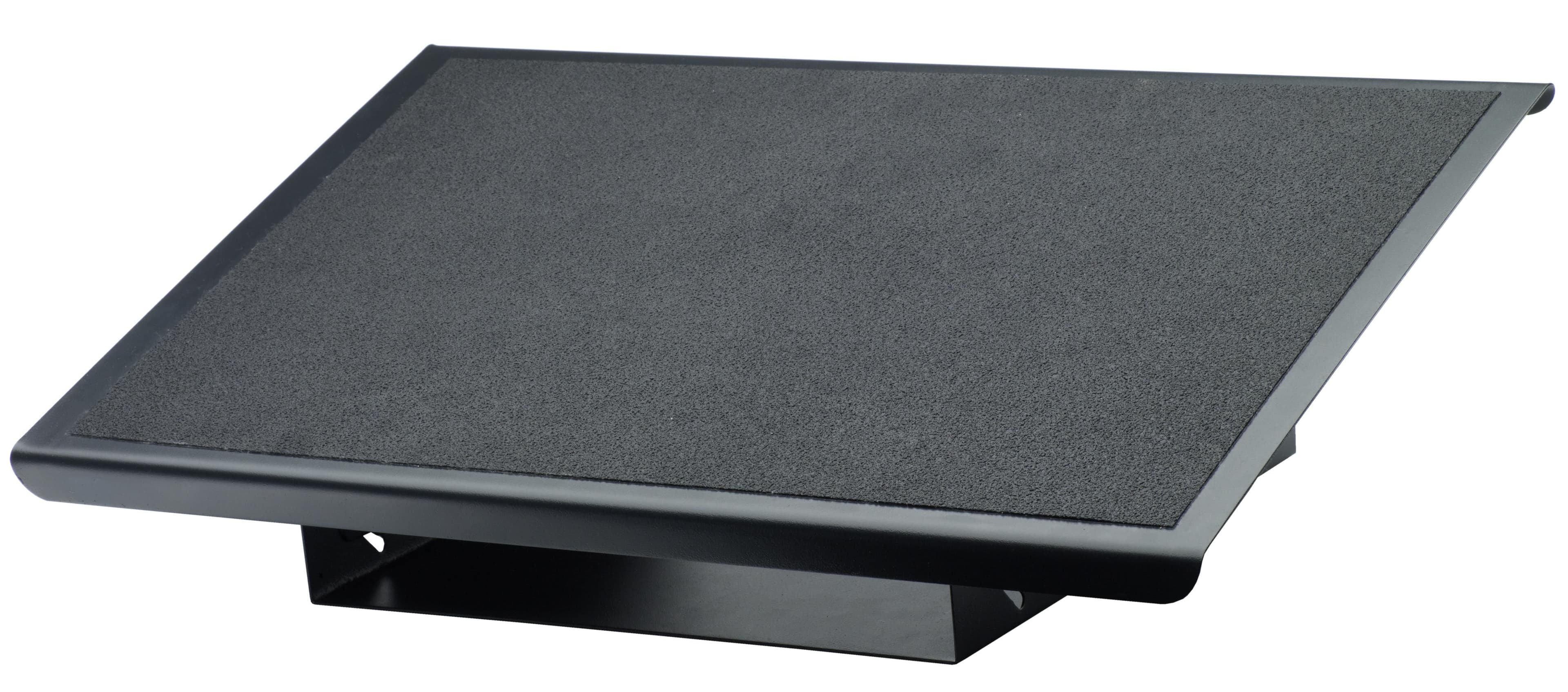 Fellowes Professional Series Heavy Duty Foot Support - Ergonomic Under Desk Foot Rest with 3 Height Adjustable Positions (10.5/12/13.5cm), Free-Floating 0-25° Tilt & Non-Slip Platform Surface - Steel - Black