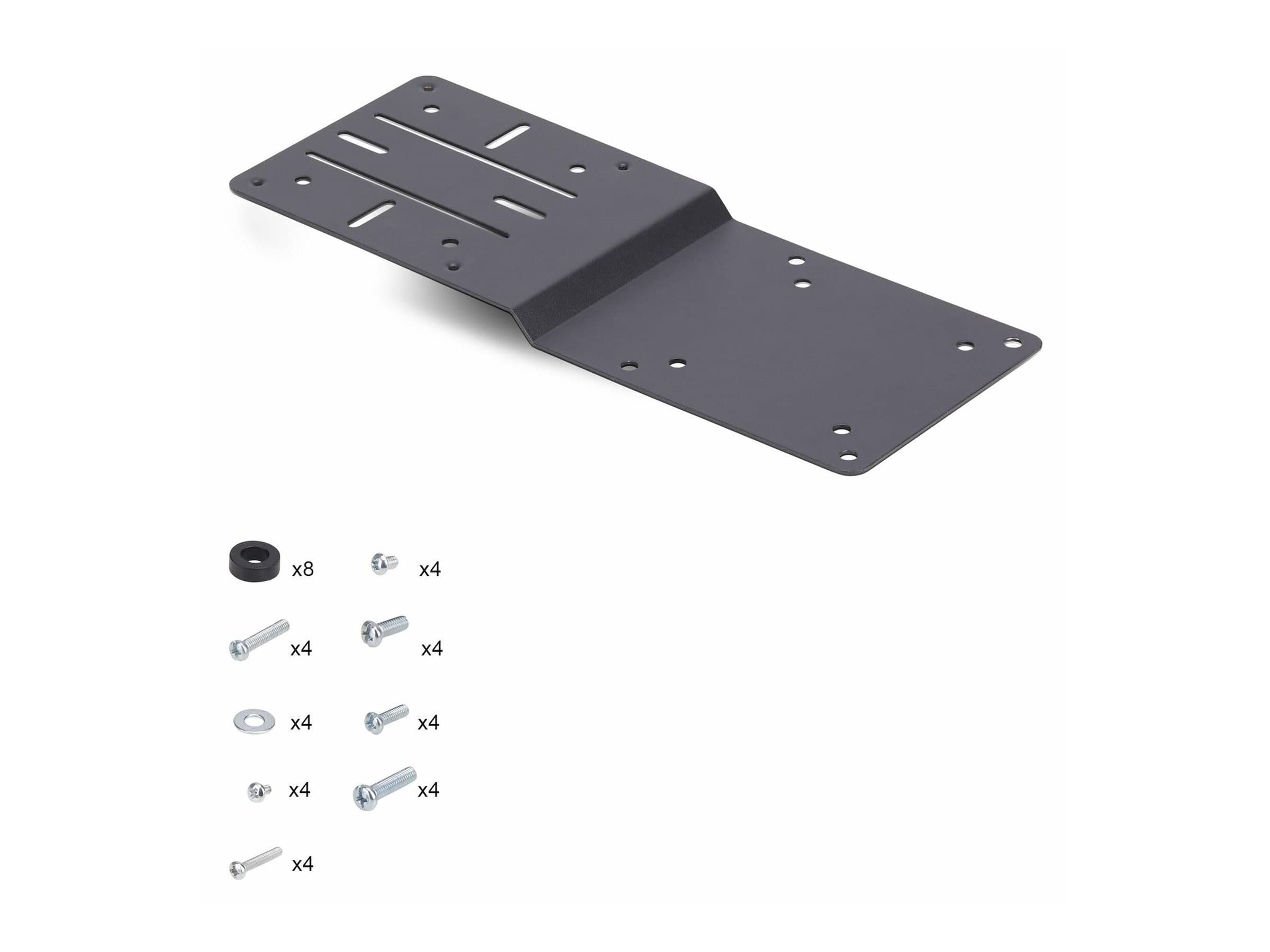 StarTech.com VESA Mounting Bracket for NUC/Thin Clients or Laptop Docking Stations - VESA 75x75/100x100 Compatible Steel Extension Plate - Black (DOCK-NUC-VESA-MOUNT)