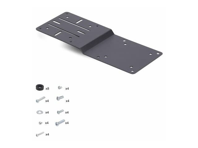StarTech.com VESA Mounting Bracket for NUC/Thin Clients or Laptop Docking Stations - VESA 75x75/100x100 Compatible Steel Extension Plate - Black (DOCK-NUC-VESA-MOUNT) - Image 3