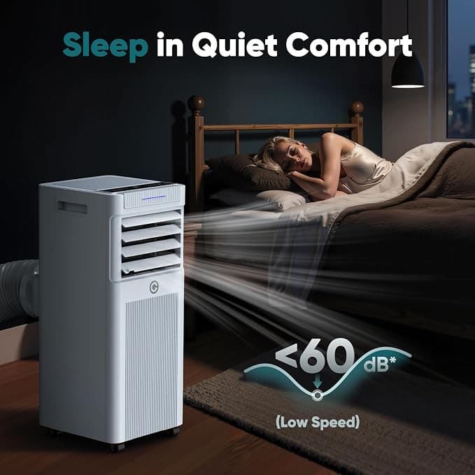 KGOGO Portable Air Conditioner 9000 BTU 4-in-1 Air Conditioning Unit with Remote Control - White - Image 3