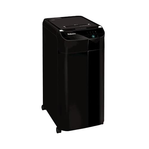 Fellowes AutoMax 450C Auto Feed Paper Shredder 100135793 - 450 Sheet Auto Feed / 13 Manual, Cross-Cut (Confetti) 4x38mm, P-4, 68 Litre Bin, Black - Image 4