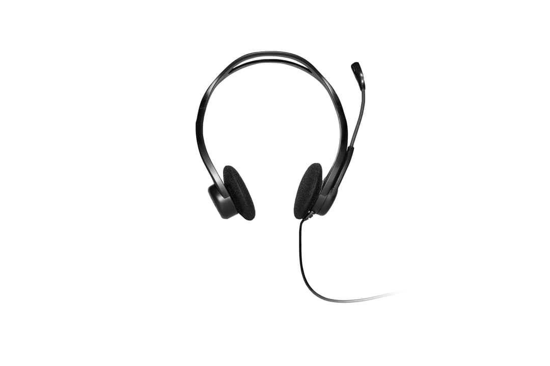 Logitech 960 USB Stereo Headset with Noise Cancelling Microphone - Black - Image 2