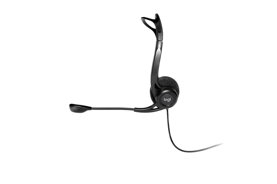 Logitech 960 USB Stereo Headset with Noise Cancelling Microphone - Black - Image 4