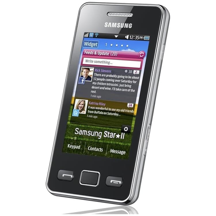 Samsung Tocco GT-S5269 Mobile Phone, 3.0" Touchscreen, SIM Free - Black