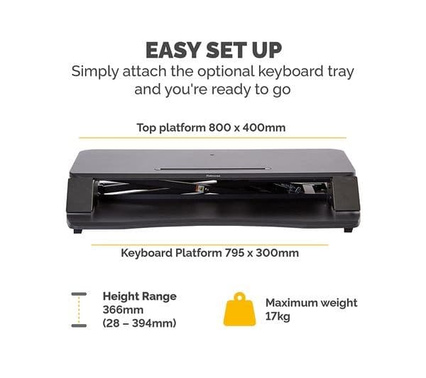 FELLOWES Corsivo Standing Desk Converter - Image 3