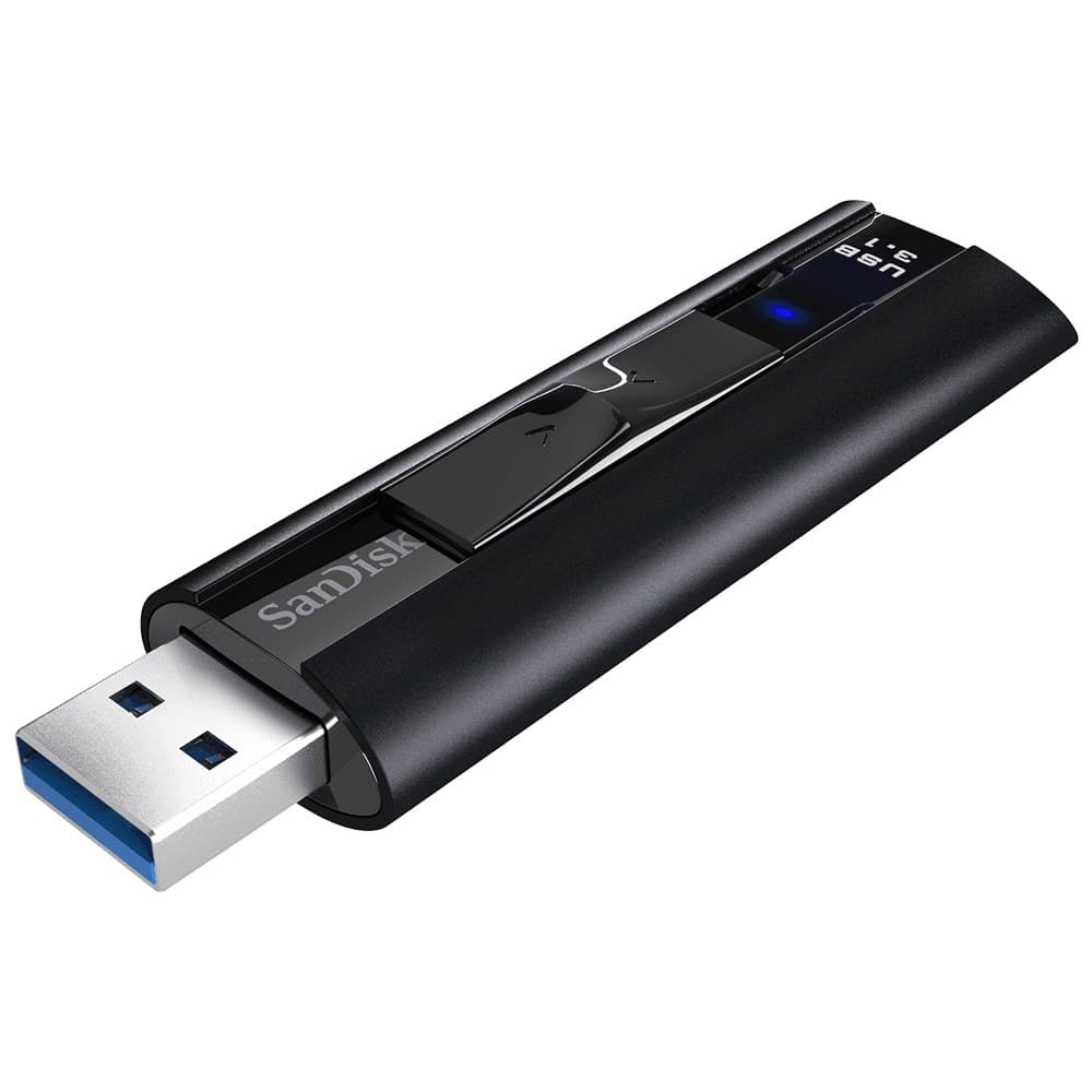 SanDisk Extreme Pro USB flash drive 128 GB USB Type-A 3.2 Gen 1 (3.1 Gen 1) Black - Image 1
