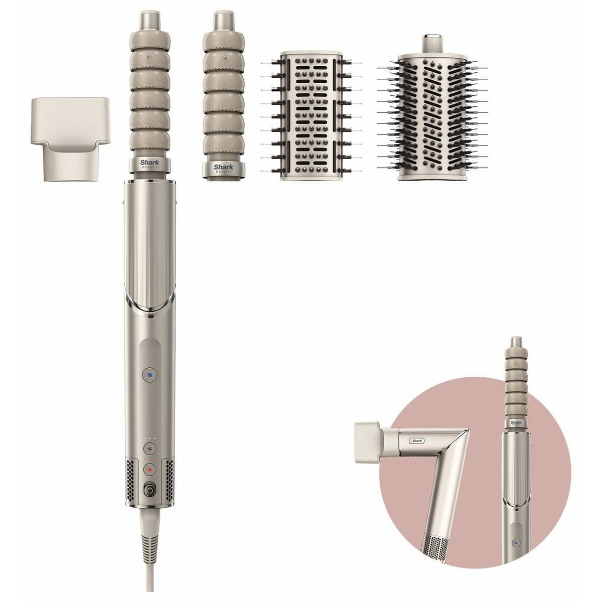Shark FlexStyle 4-in-1 Multi-Styler and Hair Dryer HD436SLUK - Stone 