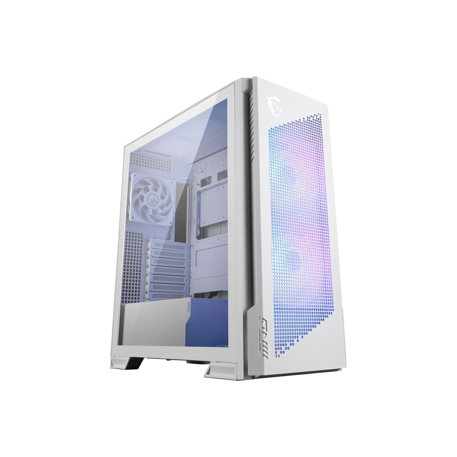 MSI MPG VELOX 300R AIRFLOW PZ Tempered Glass Mid Tower PC Case - White