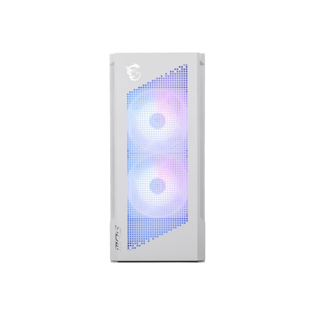 MSI MPG VELOX 300R AIRFLOW PZ Tempered Glass Mid Tower PC Case - White - Image 2