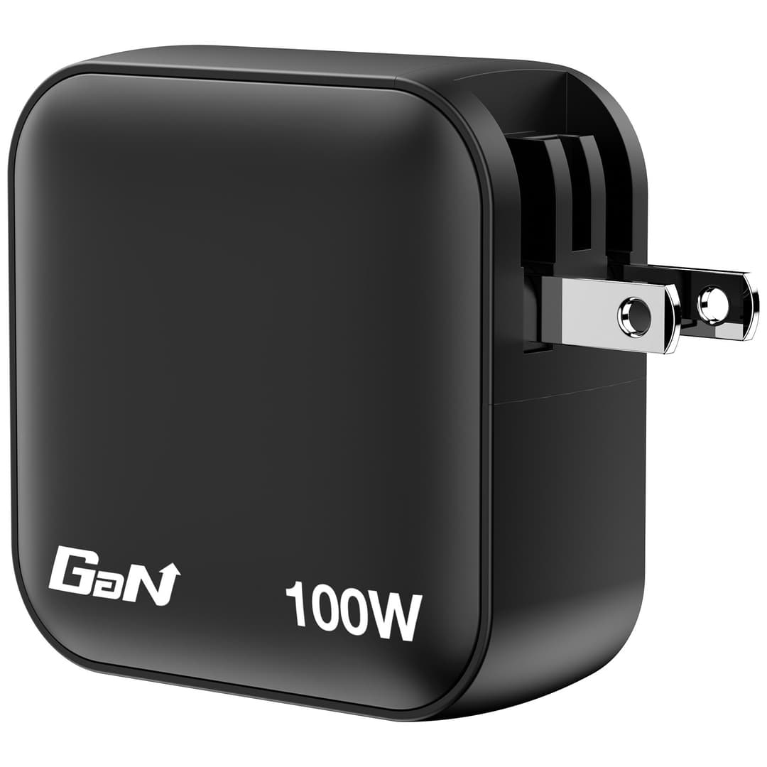 Verbatim Mini GaN Charger 100W 4 Port US plug with EU and UK adaptors - Image 3