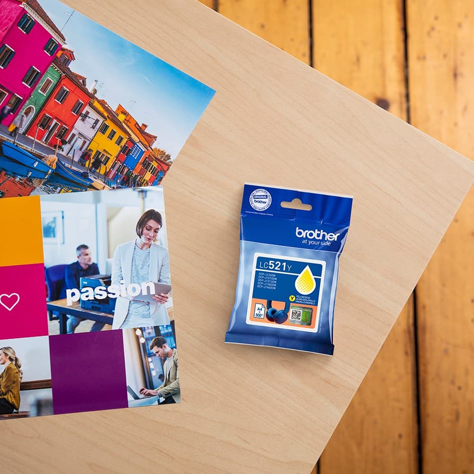 Brother LC521 Genuine Ink Cartridge 500 Pages - Yellow - Image 4