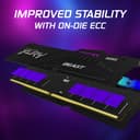Kingston Technology FURY Beast RGB Black memory module 32 GB 1 x 32 GB DDR5 6000 MHz CL36 thumbnail 7