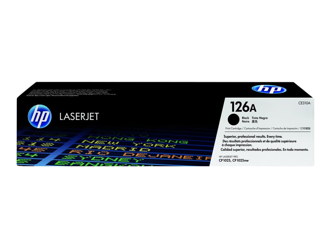 HP 126A Original LaserJet Toner Cartridge (CE310A) for LaserJet Pro CP1025 - Black - Image 1