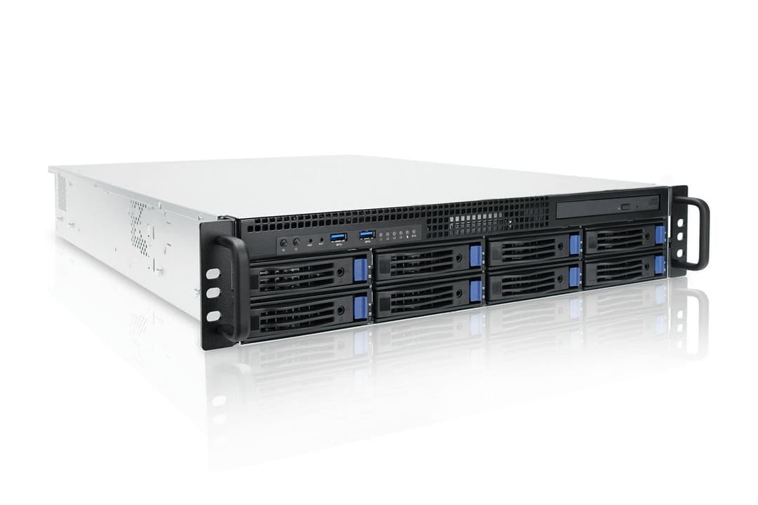 Ernitec 2U 8 Bay Server SR-2U58R-HW - Intel Core Ultra 5 225, 16GB RAM, 2x1TB NVMe, 9361 RAID - Image 1